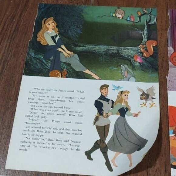 Sleeping Beauty Disney princess nursery pictures decor Fantasyland 1965 - Picture 2 of 5